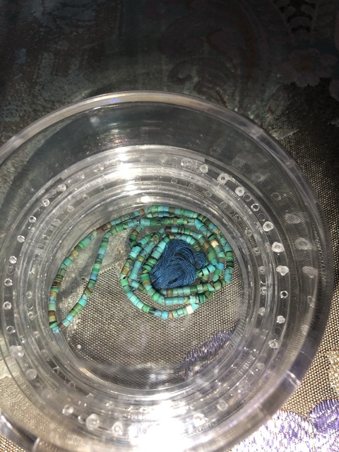 古玩玉器戰國松石珠串拍賣,當前價格3600元