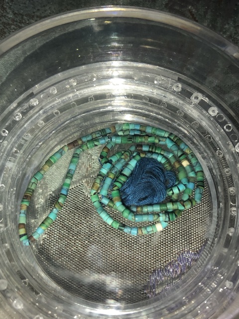 古玩玉器戰國松石珠串拍賣,當前價格3600元