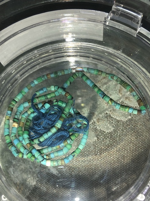 古玩玉器戰國松石珠串拍賣,當前價格3600元
