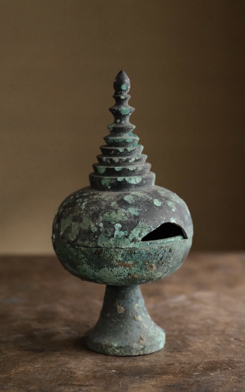 古玩銅器香寶子真品鑒賞圖