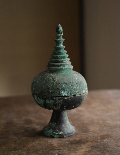 古玩銅器香寶子真品鑒賞圖