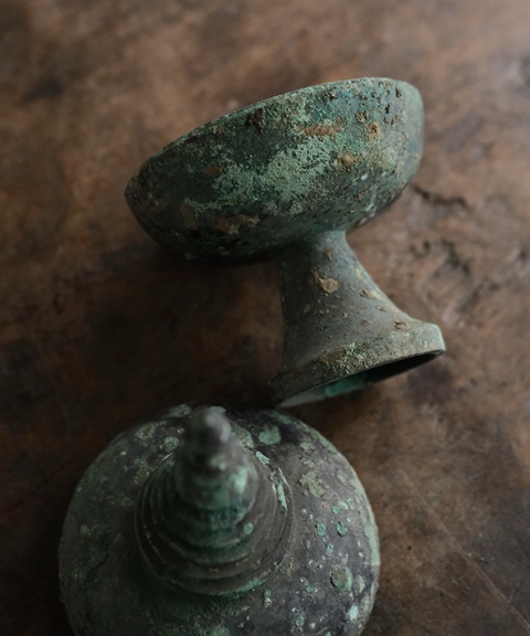 古玩銅器香寶子真品鑒賞圖