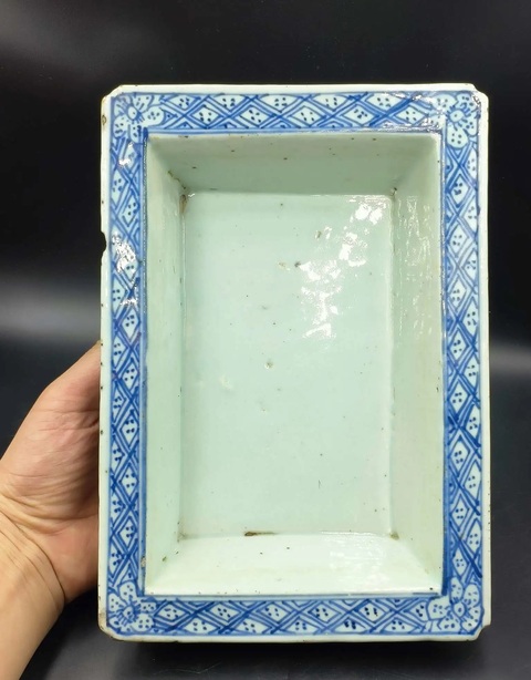 古玩陶瓷青花錦地水仙盆拍賣,當前價格799元