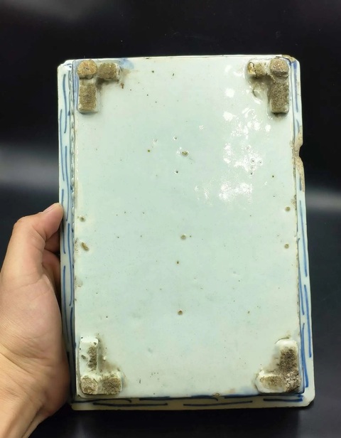 古玩陶瓷青花錦地水仙盆拍賣,當前價格799元