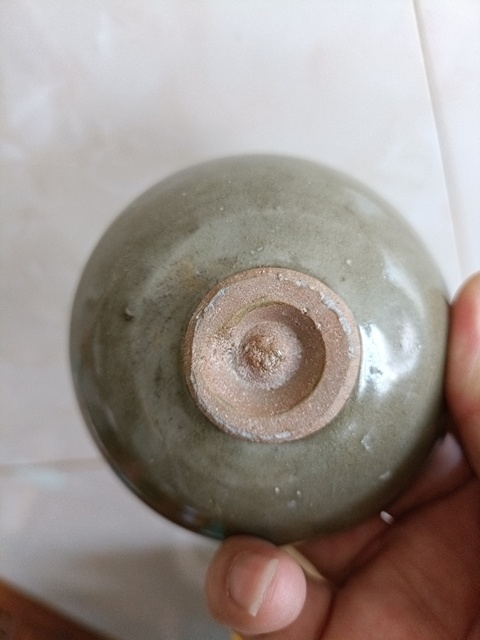 古玩陶瓷元代龍泉窯青瓷杯拍賣，當前價格199元
