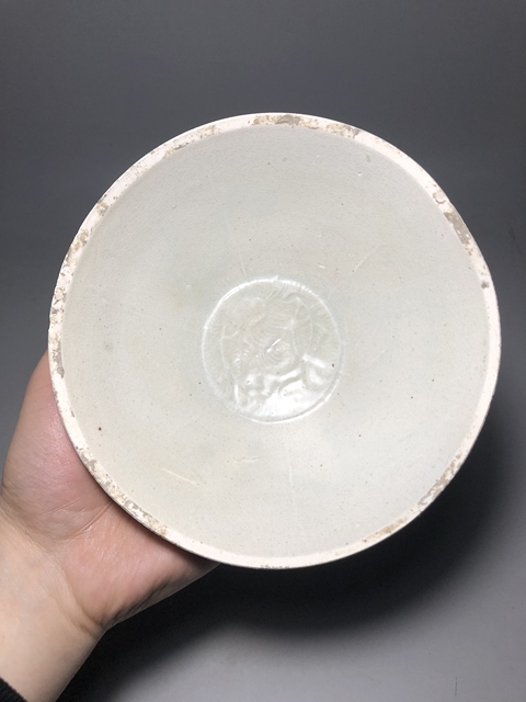 古玩陶瓷青白釉雙魚面包碗拍賣，當前價格1999元