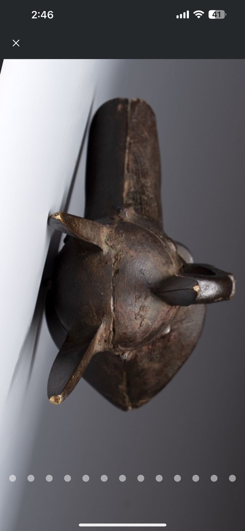 古玩銅器銅爵杯真品鑒賞圖