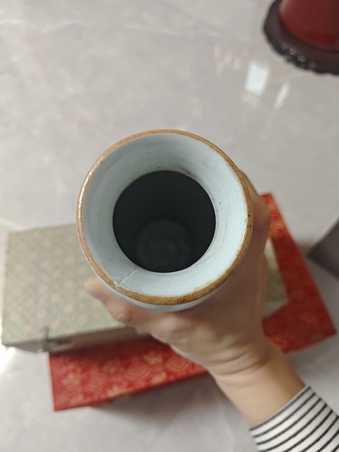古玩陶瓷花鳥紋青花一筒瓶拍賣,當前價格23000元
