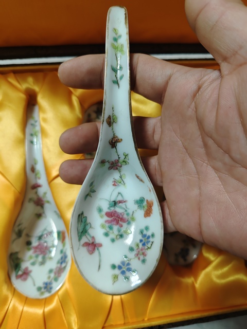 古玩陶瓷晚清粉彩湯勺拍賣,當前價格8500元