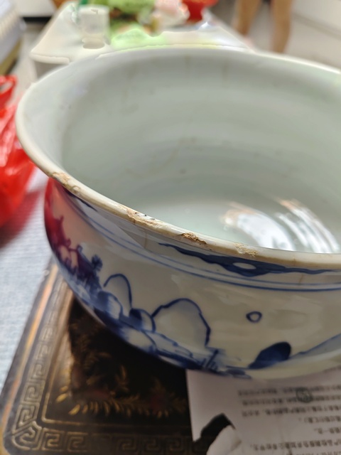 古玩陶瓷山水紋青花香爐拍賣,當前價格21000元