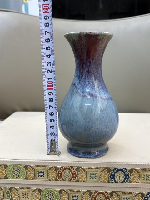 古玩陶瓷鈞紅釉窯變瓶拍賣,當前價格13000元