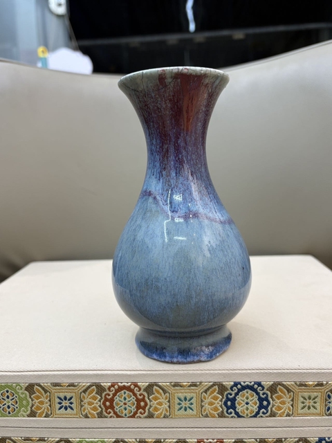 古玩陶瓷鈞紅釉窯變瓶拍賣,當前價格13000元