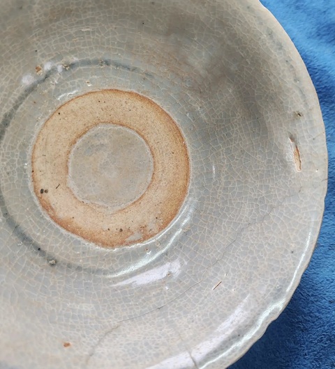 古玩陶瓷明中晚期青花云花紋碗拍賣,當前價格120元