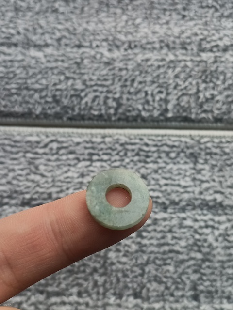 古玩玉器清代天然翡翠“平安扣”拍賣,當前價格138元