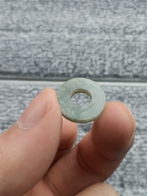 古玩玉器清代天然翡翠“平安扣”拍賣,當前價格138元