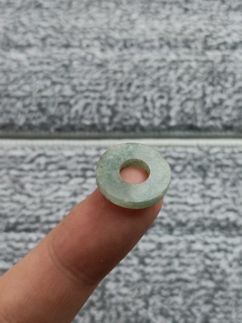 古玩玉器清代天然翡翠“平安扣”拍賣,當前價格138元