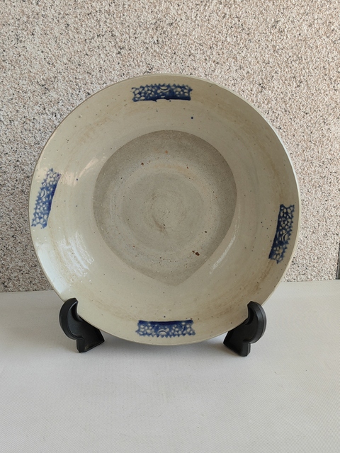 古玩陶瓷青釉青花盤拍賣,當前價格680元