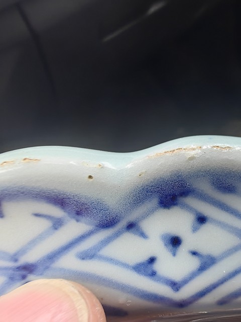 古玩陶瓷元青花典型盤標本,花口,蘇料,麻倉土拍賣,當前價格1000元