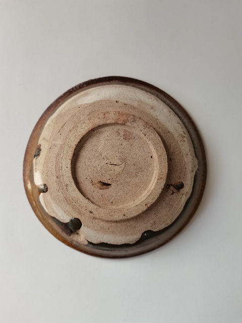 古玩陶瓷磁州窯黃釉彩繪盞拍賣,當前價格0元