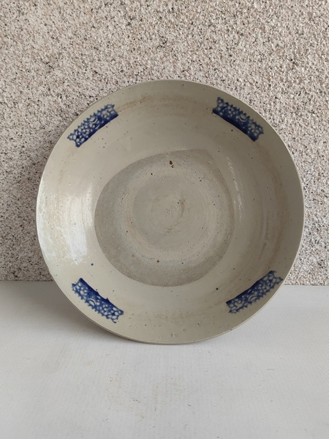古玩陶瓷青釉青花盤拍賣,當前價格680元