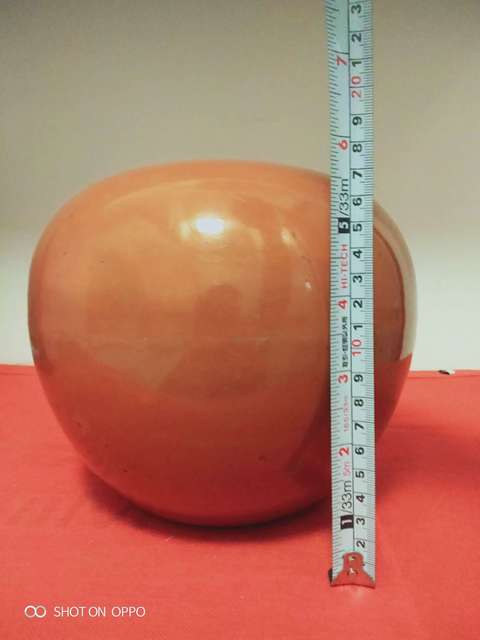 古玩陶瓷**紅釉西瓜罐拍賣,當(dāng)前價格856元