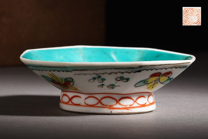 古玩雜項粉彩碗真品鑒賞圖