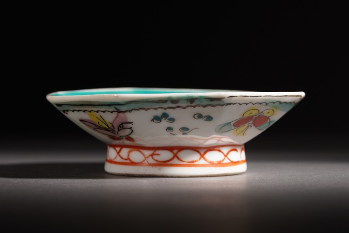 古玩雜項粉彩碗真品鑒賞圖