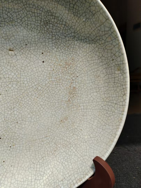古玩陶瓷(全品)清三代乾隆7星哥釉超大盤直徑:26.8厘米拍賣,當前價格2900元