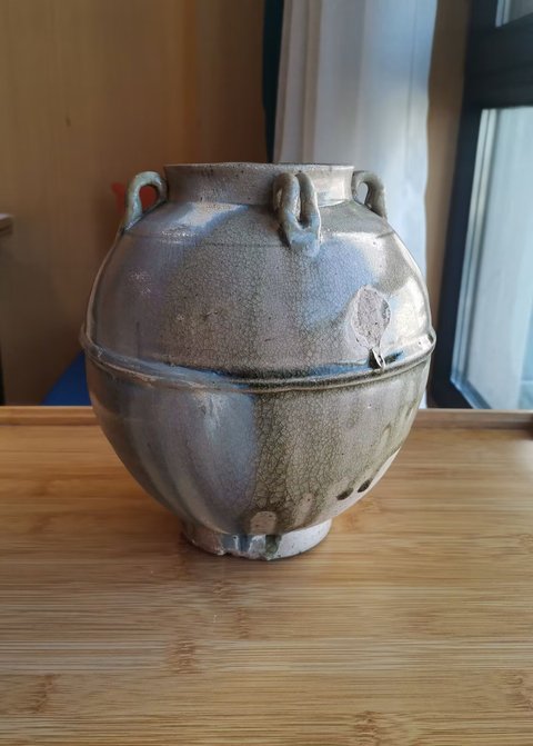 古玩陶瓷青釉窯變四系罐拍賣，當(dāng)前價格30000元