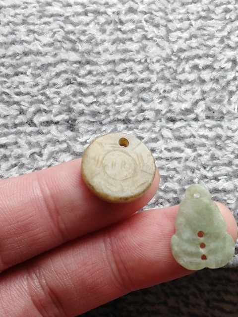古玩玉器清代和田玉小八卦，拍賣，當前價格980元