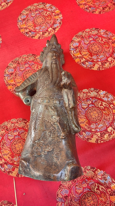 古玩雜項關公銅造像拍賣，當前價格5000元