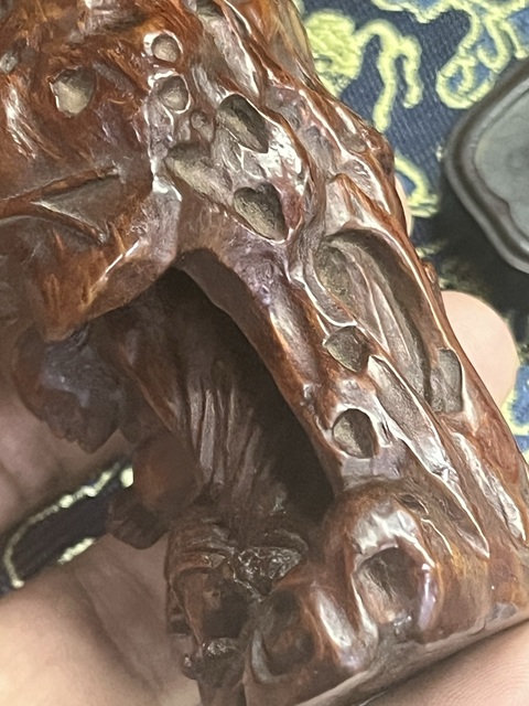古玩雜項竹雕人物擺件拍賣,當前價格5800元