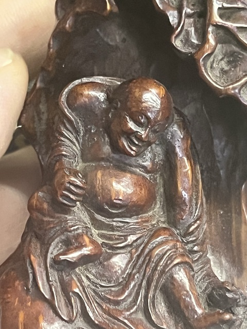 古玩雜項竹雕人物擺件拍賣,當前價格5800元