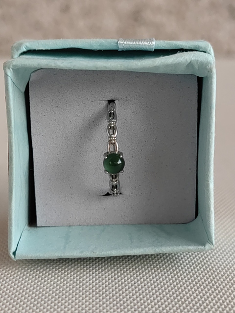 古玩玉器天然翡翠鑲嵌戒指拍賣,當前價格260元