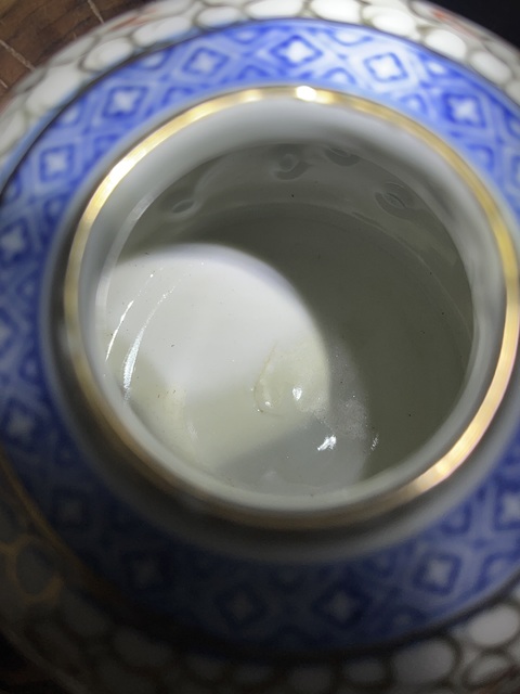 古玩陶瓷青花加彩花卉紋玲瓏罐拍賣,當(dāng)前價(jià)格1200元