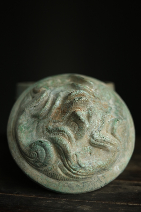 古玩陶瓷漢綠釉博山奩拍賣(mài),當(dāng)前價(jià)格9600元