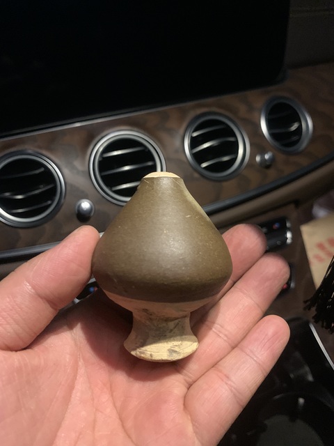 古玩陶瓷茶葉末釉截口瓶真品鑒賞圖