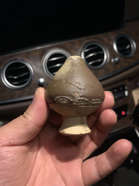 古玩陶瓷茶葉末釉截口瓶真品鑒賞圖