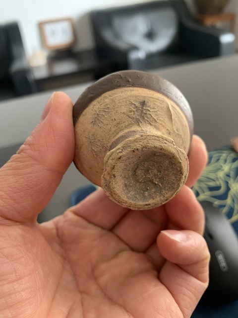古玩陶瓷茶葉末釉截口瓶真品鑒賞圖
