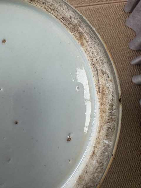 古玩陶瓷青花人物故事紋花觚真品鑒賞圖