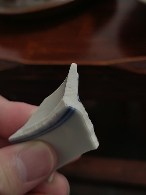 古玩陶瓷青花瓷片真品鑒賞圖