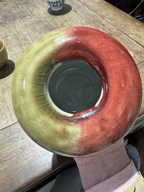 古玩陶瓷窯變紅釉罐真品鑒賞圖