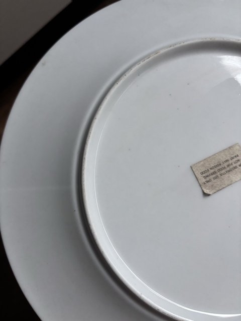 古玩陶瓷廣彩花卉紋盤拍賣,當前價格388元
