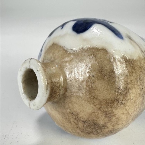 古玩陶瓷哥釉青花山水人物紋鼻煙壺拍賣(mài),當(dāng)前價(jià)格5500元