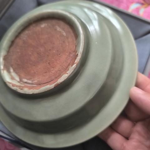 古玩陶瓷龍泉洗真品鑒賞圖