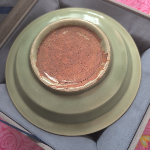 古玩陶瓷龍泉洗真品鑒賞圖