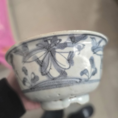 古玩陶瓷青花花鳥紋碗拍賣，當前價格888元