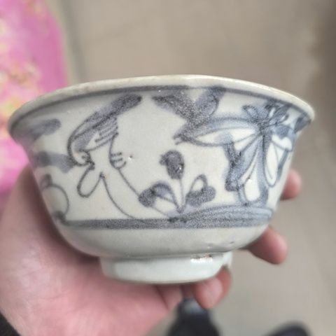 古玩陶瓷青花花鳥紋碗拍賣，當前價格888元