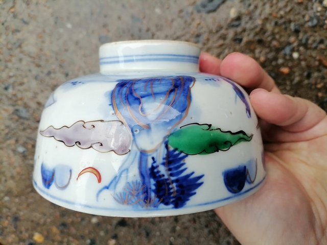 古玩陶瓷20世紀蓋碗拍賣，當前價格500元