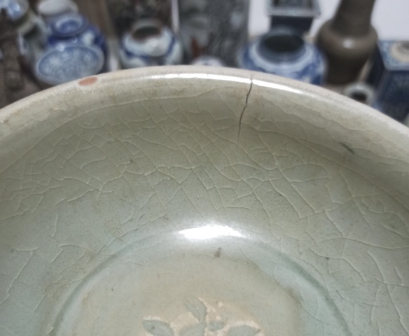 古玩陶瓷北宋龍泉窯青釉碗拍賣，當前價格688元
